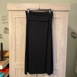 Kenar Black Maxi Skirt X-Large